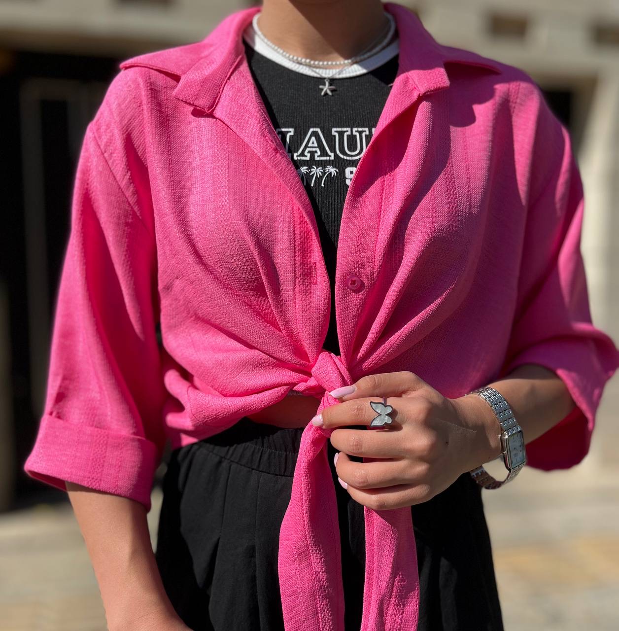 شومیز گره ای دنیز